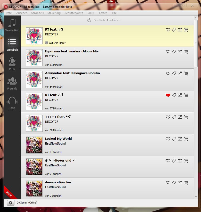 Scrobbles